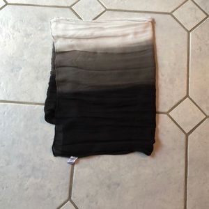 Black, Grey, and White Scarf